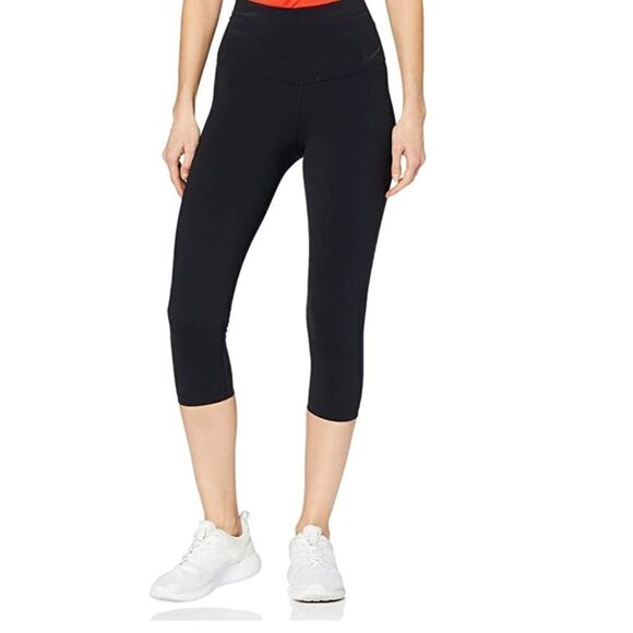 NIKE Power Black Legendary Capri Hi-Rise Leggings - Picture 1 of 9